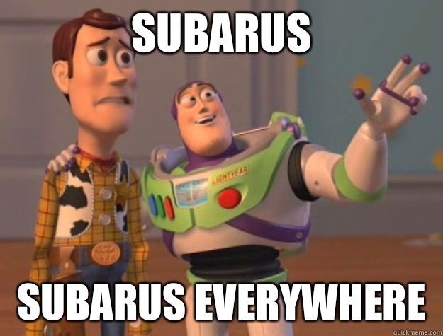 Subarus Subarus Everywhere  Buzz Lightyear