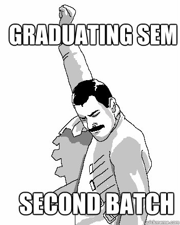 GRADUATING SEM SECOND BATCH  Freddie Mercury