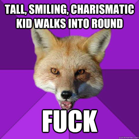 TALL, SMILING, CHARISMATIC KID WALKS INTO ROUND FUCK Caption 3 goes here  Forensics Fox