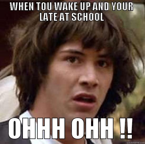 school sucks - WHEN TOU WAKE UP AND YOUR LATE AT SCHOOL OHHH OHH !! conspiracy keanu