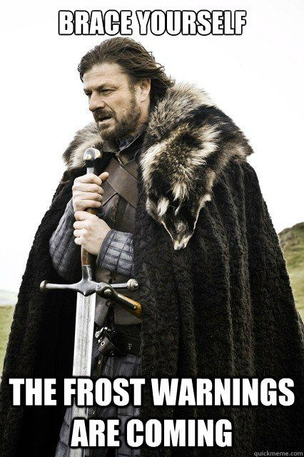 Brace yourself The Frost warnings are coming - Brace yourself The Frost warnings are coming  winterbirthday