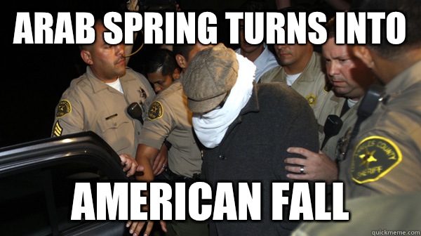 Arab spring turns into American fall  Defend the Constitution