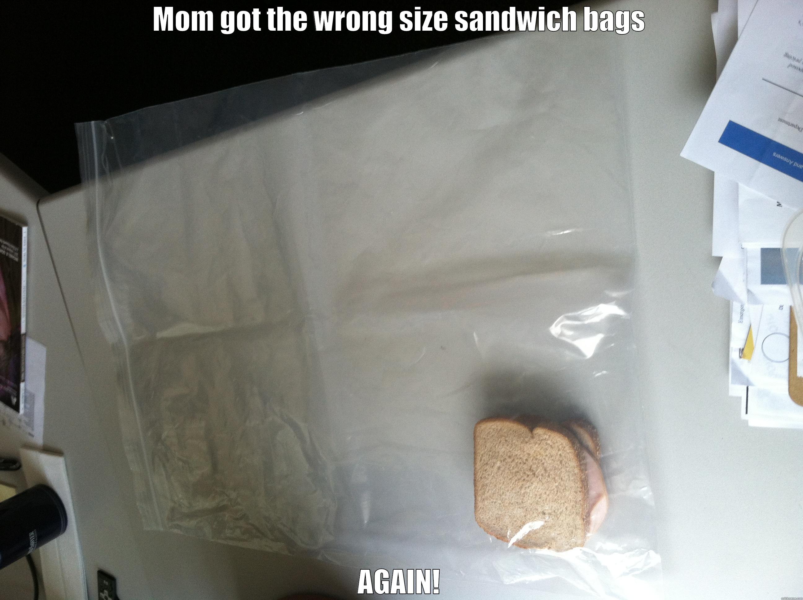 MOM GOT THE WRONG SIZE SANDWICH BAGS AGAIN! Misc