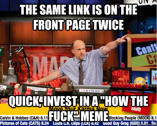 the same link is on the front page twice quick, invest in a 