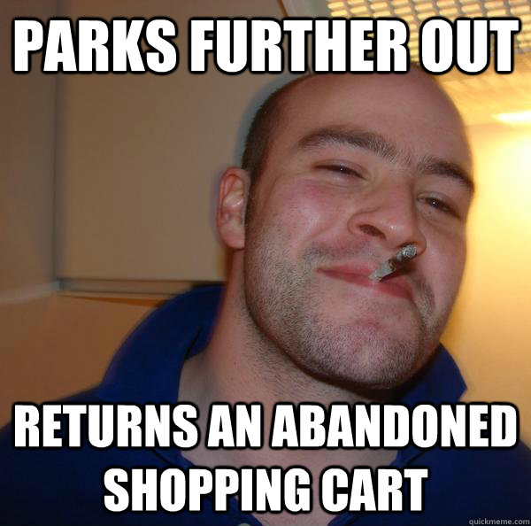 Parks further out returns an abandoned shopping cart - Parks further out returns an abandoned shopping cart  Misc