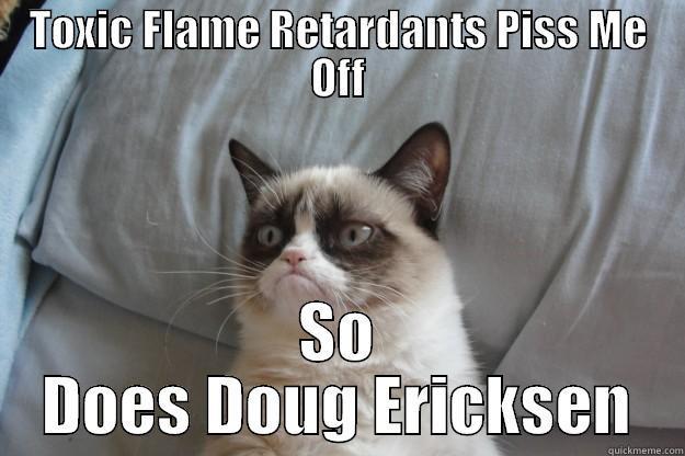 TOXIC FLAME RETARDANTS PISS ME OFF SO DOES DOUG ERICKSEN Grumpy Cat