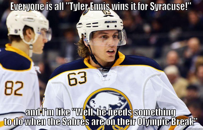 Tyler Ennis Sabres/Orangemen - EVERYONE IS ALL 