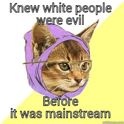 KNEW WHITE PEOPLE WERE EVIL BEFORE IT WAS MAINSTREAM Hipster Kitty