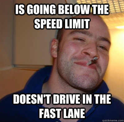 is going below the speed limit doesn't drive in the fast lane - is going below the speed limit doesn't drive in the fast lane  GGG plays SC
