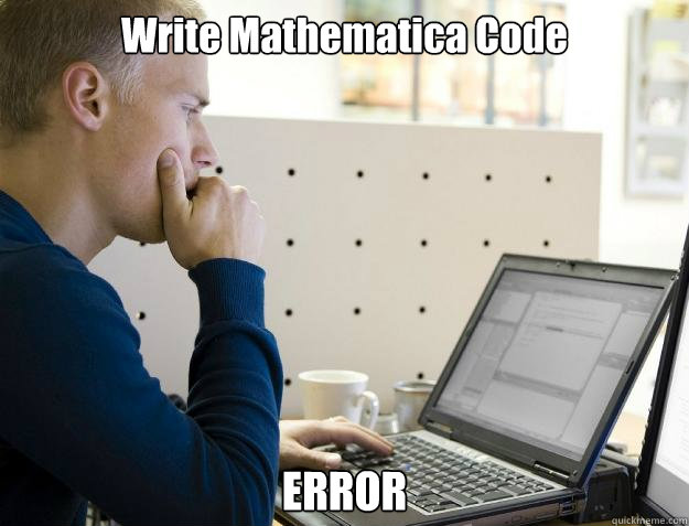 Write Mathematica Code ERROR   Programmer