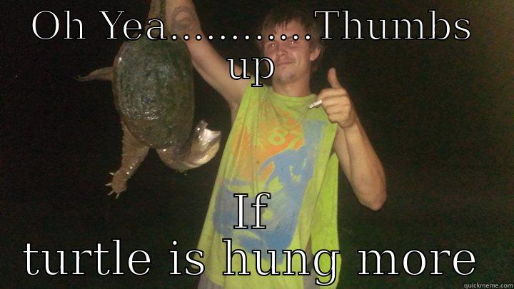 OH YEA............THUMBS UP IF TURTLE IS HUNG MORE Misc