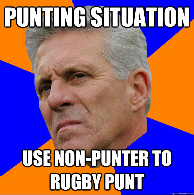 Punting Situation Use Non-Punter to Rugby Punt - Punting Situation Use Non-Punter to Rugby Punt  Uninformed Zook