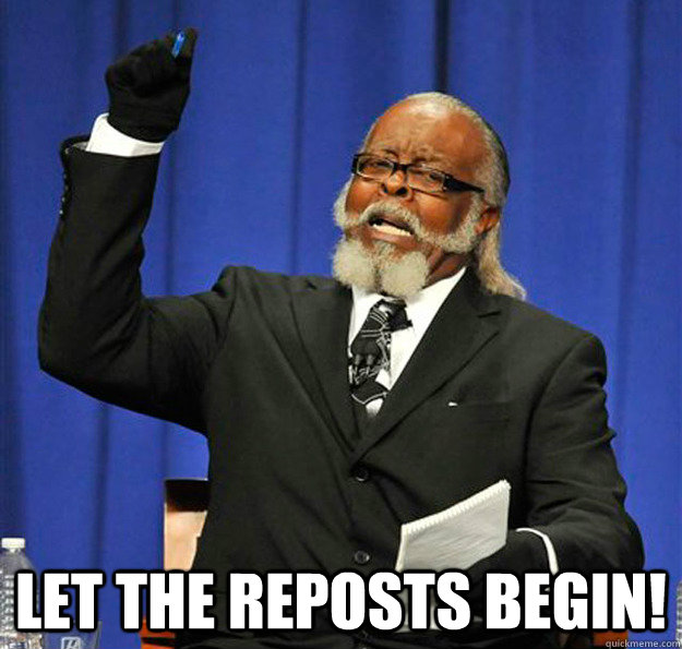  Let the reposts begin!  Jimmy McMillan