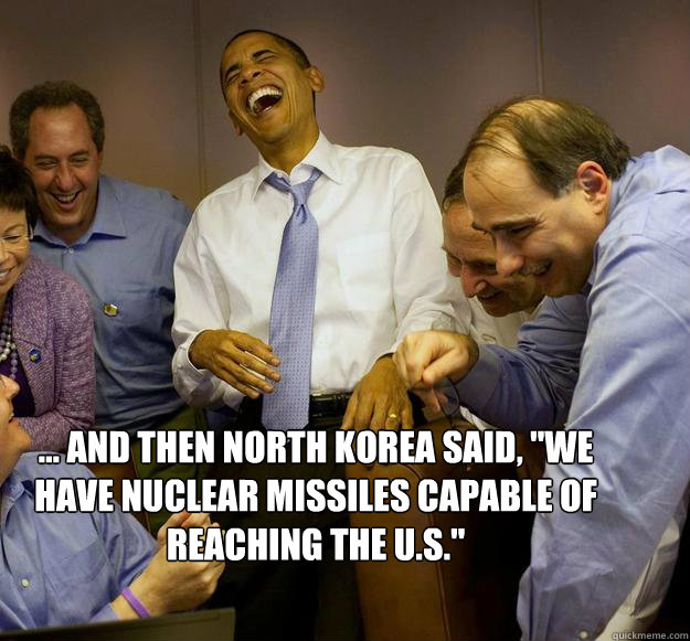 ... and then North Korea said, 