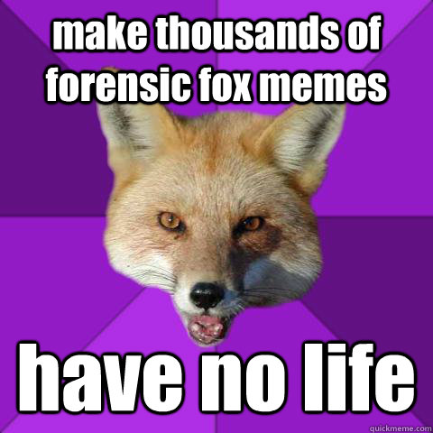 make thousands of forensic fox memes have no life - make thousands of forensic fox memes have no life  Forensics Fox