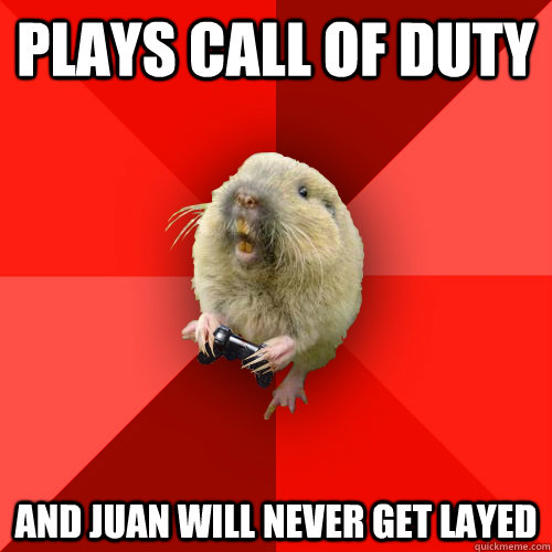 Plays call of duty and juan will never get layed  Gaming Gopher