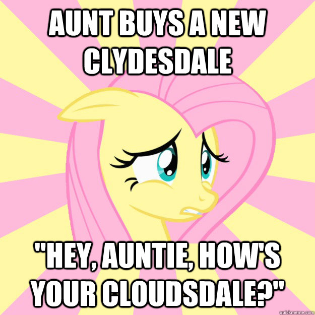 Aunt buys a new Clydesdale 