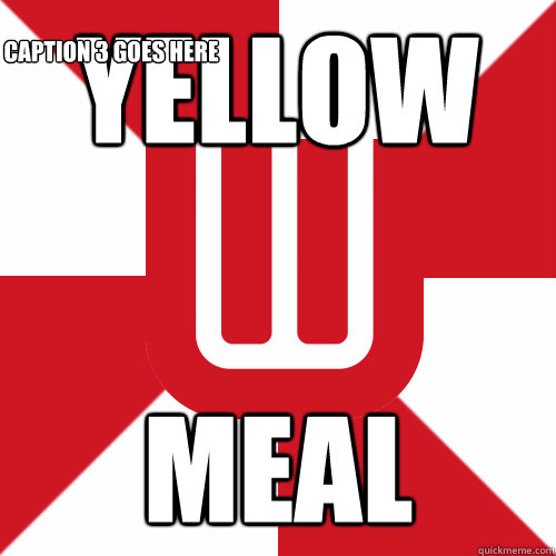 Yellow Meal Caption 3 goes here  UW Band