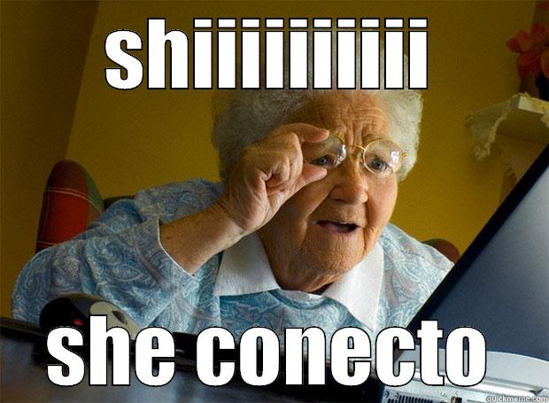 SHIIIIIIIIII SHE CONECTO Grandma finds the Internet