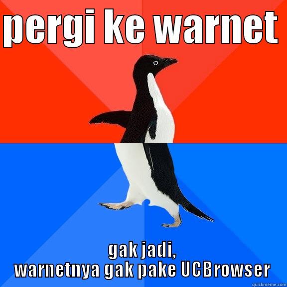  ‪#‎UCBrowserAduKocak‬ - PERGI KE WARNET  GAK JADI, WARNETNYA GAK PAKE UCBROWSER Socially Awesome Awkward Penguin