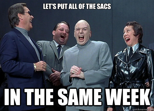 Let's put all of the sacs In the same week - Let's put all of the sacs In the same week  Dr Evil and minions