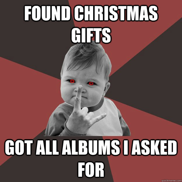 Found Christmas gifts got all albums i asked for   