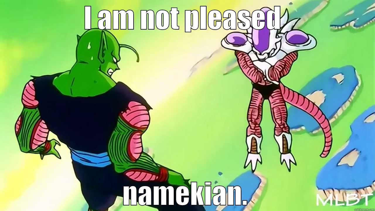 I AM NOT PLEASED  NAMEKIAN. Misc