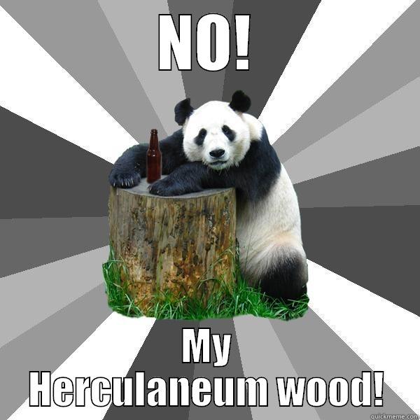 NO! MY HERCULANEUM WOOD! Pickup-Line Panda