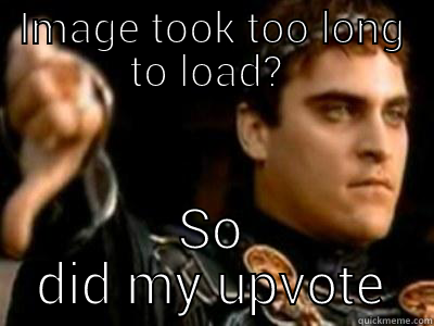 IMAGE TOOK TOO LONG TO LOAD?  SO DID MY UPVOTE Downvoting Roman