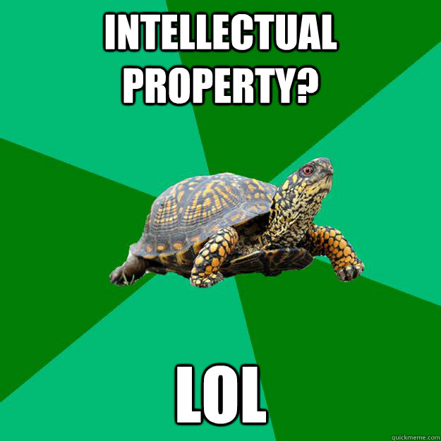 INTELLECTUAL PROPERTY? Lol  Torrenting Turtle