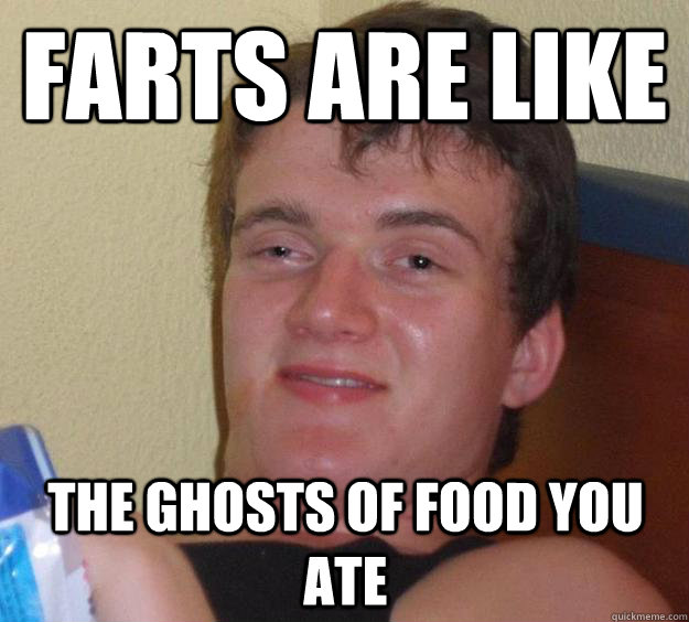 Farts are like the ghosts of food you ate  10 Guy