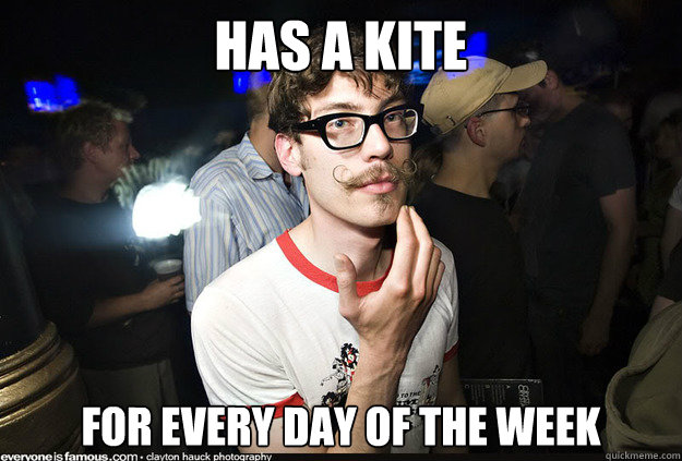 has a kite for every day of the week  Manic Pixie Dream Boy