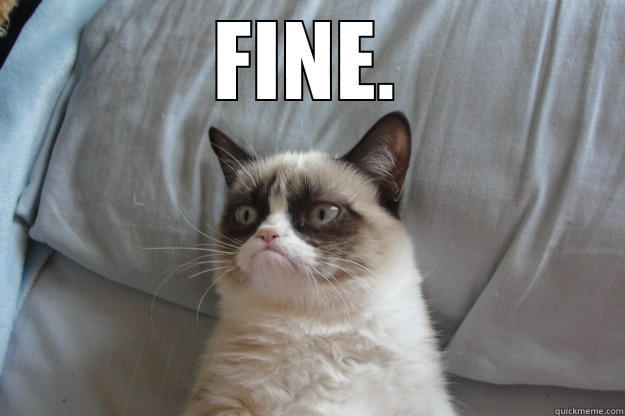 FINE.  Grumpy Cat