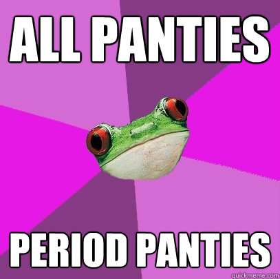 ALL PANTIES Period panties - ALL PANTIES Period panties  Foul Bachelorette Frog