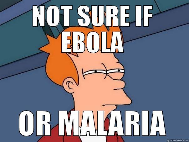 NOT SURE IF EBOLA OR MALARIA Futurama Fry