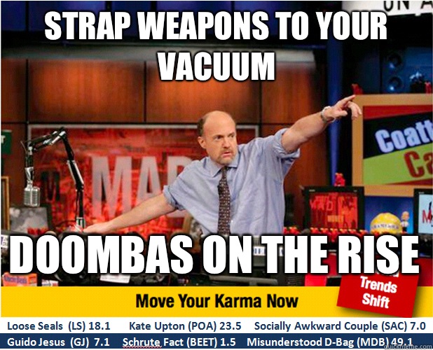 Strap weapons to your vacuum Doombas on the rise  Jim Kramer with updated ticker