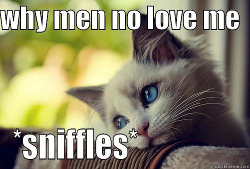 WHY MEN NO LOVE ME   *SNIFFLES*                 First World Problems Cat