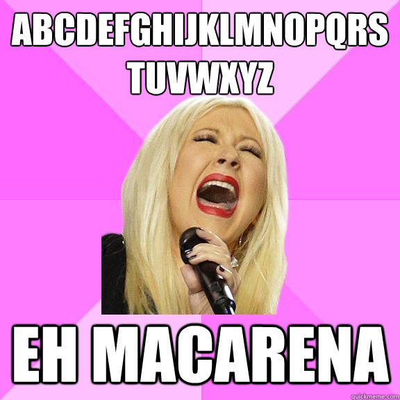 ABCDEFGHIJKLMNOPQRSTUVWXYZ EH MACARENA  Wrong Lyrics Christina