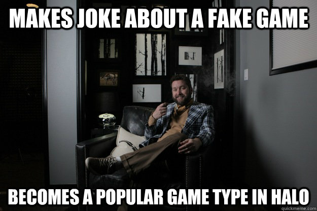 Makes joke about a fake game becomes a popular game type in halo  benevolent bro burnie