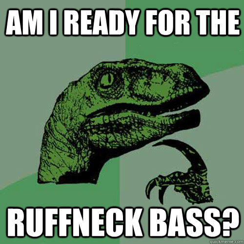 am i ready for the ruffneck bass?  Philosoraptor