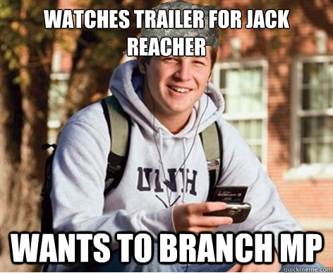 watches trailer for jack reacher wants to branch mp - watches trailer for jack reacher wants to branch mp  College ROTC Freshmen