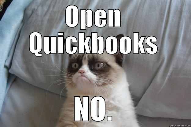 OPEN QUICKBOOKS NO. Grumpy Cat