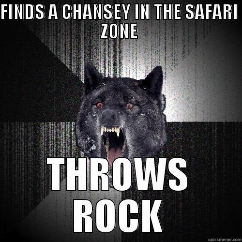 Insanity Safari - FINDS A CHANSEY IN THE SAFARI ZONE THROWS ROCK Insanity Wolf