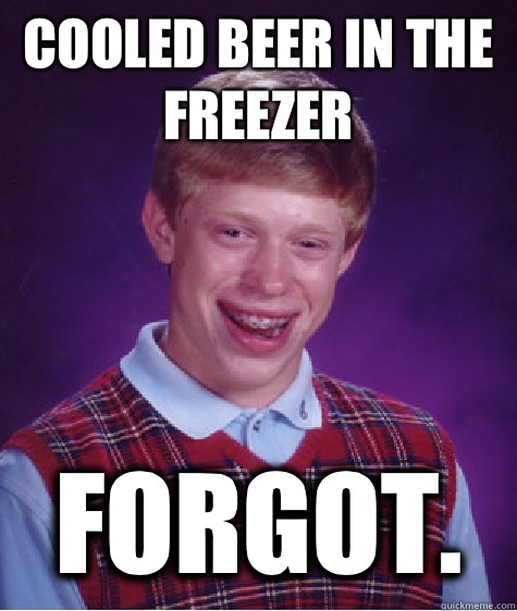 Cooled beer in the freezer Forgot.  - Cooled beer in the freezer Forgot.   Misc