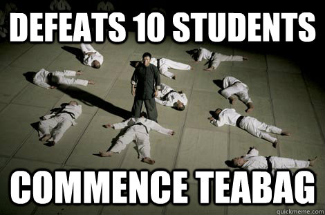 Defeats 10 students Commence teabag - Defeats 10 students Commence teabag  Ip man