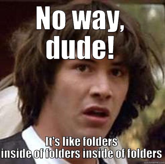 inside inside - NO WAY, DUDE! IT'S LIKE FOLDERS INSIDE OF FOLDERS INSIDE OF FOLDERS conspiracy keanu