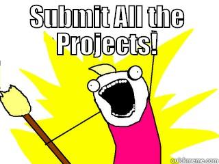 SUBMIT ALL THE PROJECTS!  All The Things