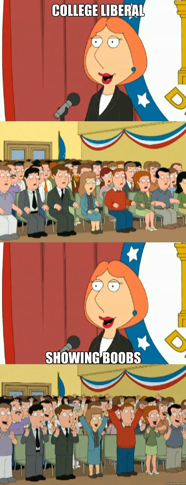 College Liberal Showing boobs - College Liberal Showing boobs  Lois Griffin