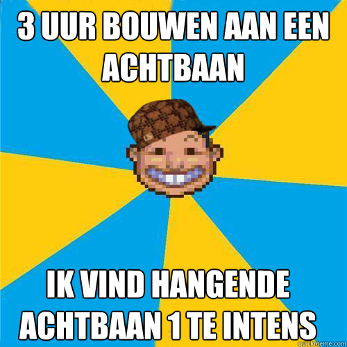 3 uur bouwen aan een achtbaan ik vind hangende achtbaan 1 te intens  Scumbag Rollercoaster Tycoon Guest