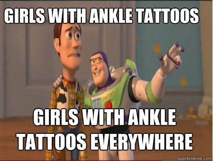 Girls with ankle tattoos girls with ankle tattoos everywhere  woody and buzz